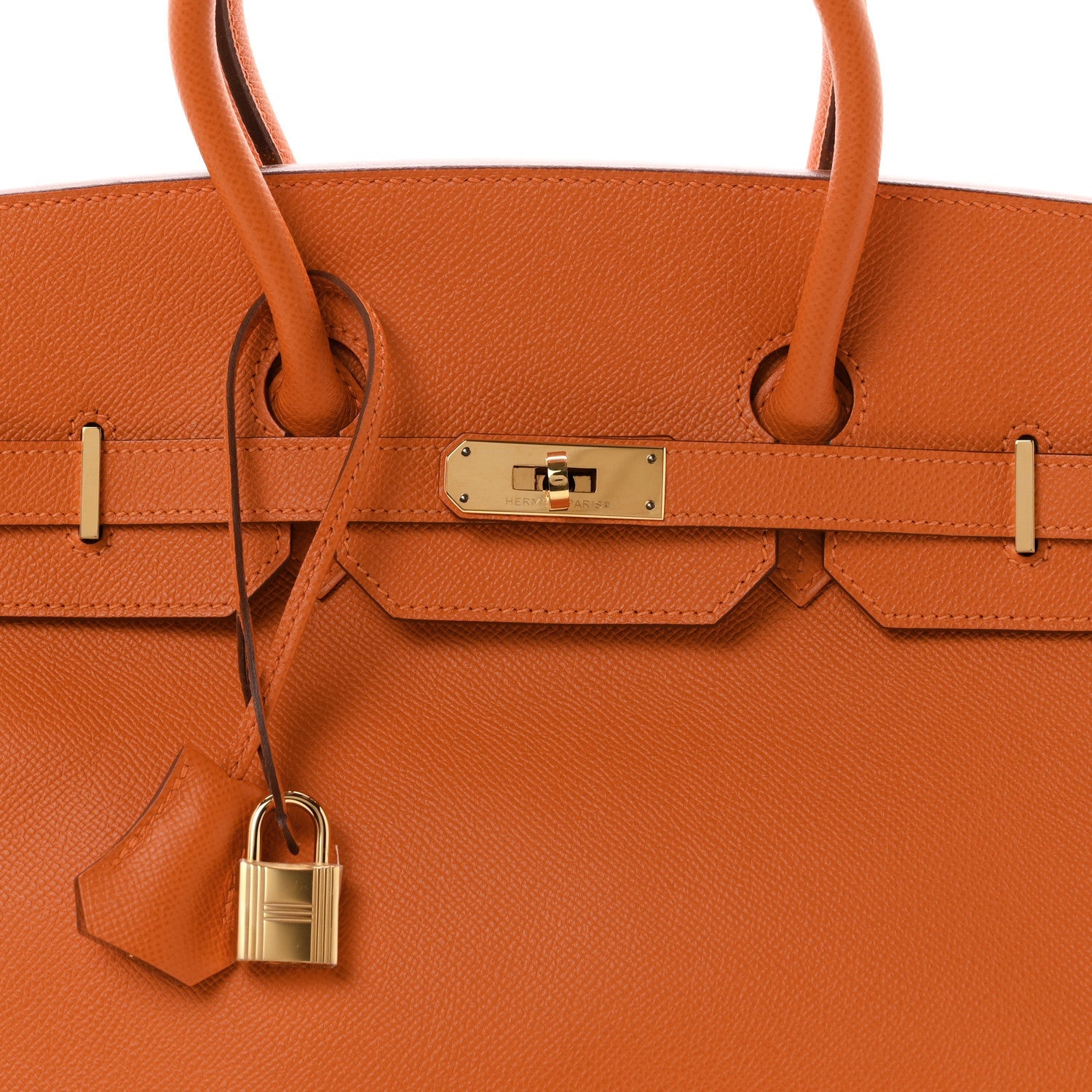 Epsom Birkin 35 Orange