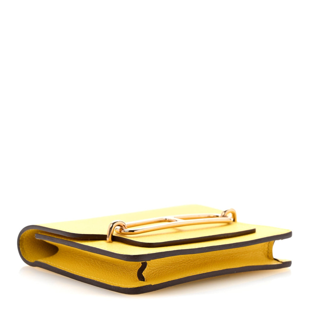 Evercolor Roulis Slim Wallet Jaune De Naples