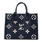 Empreinte Monogram Giant Onthego MM Navy Creme