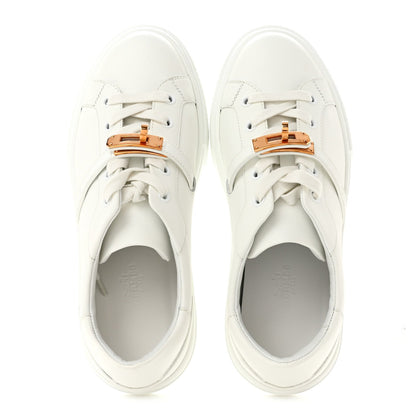 Calfskin Day Sneakers 37.5 White
