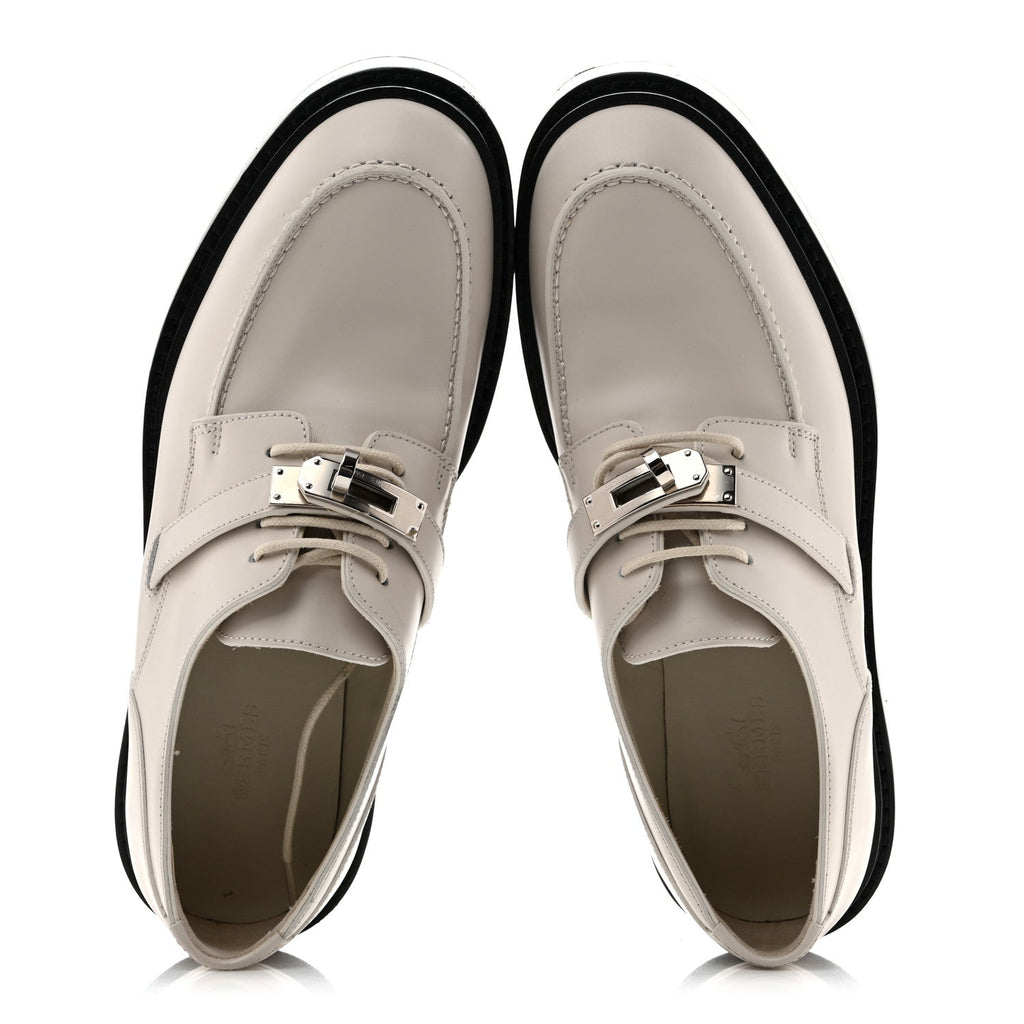 Glossed Calfskin First Derby 36.5 Beige Glaise