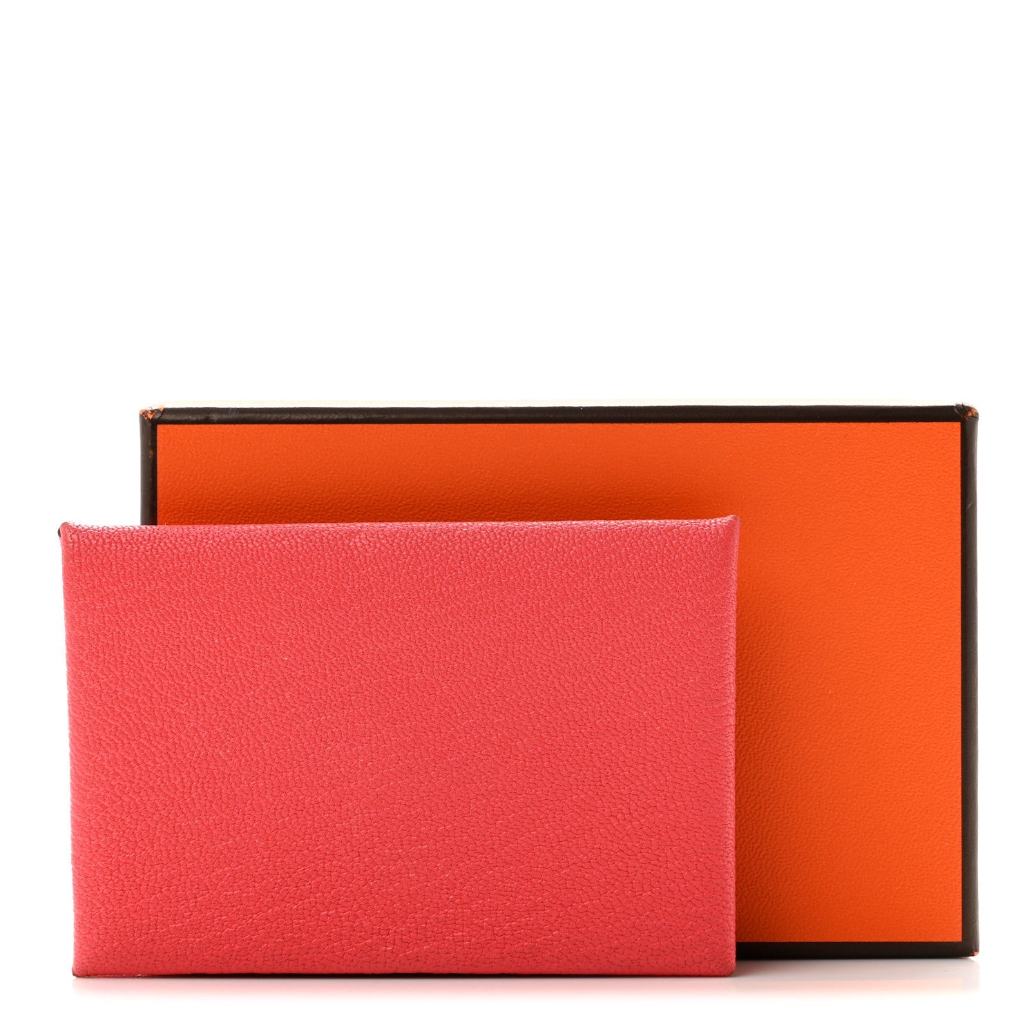 Chevre Mysore Verso Calvi Card Case Rose Texas Sienne