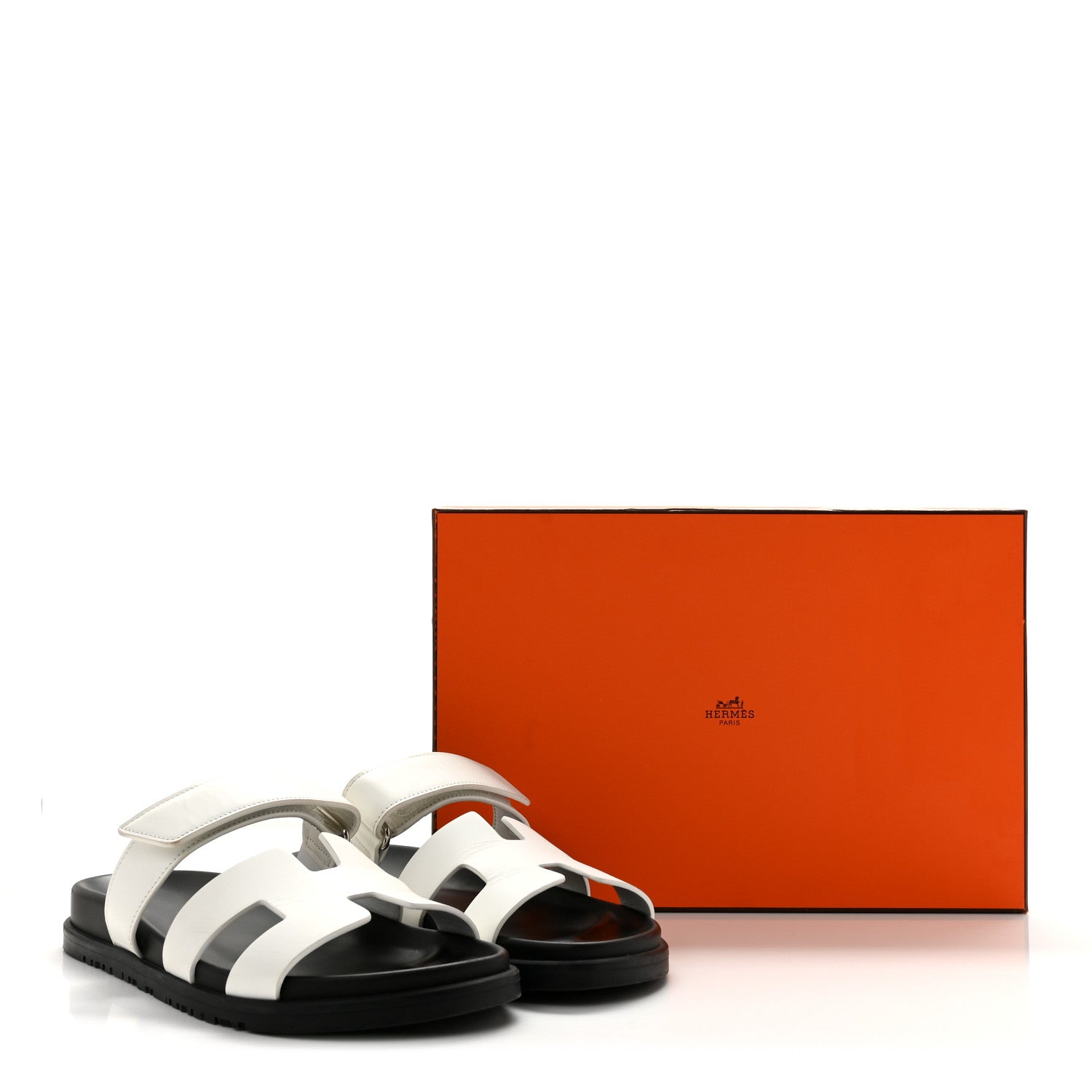 Calfskin Womens Chypre Sandals 38.5 White