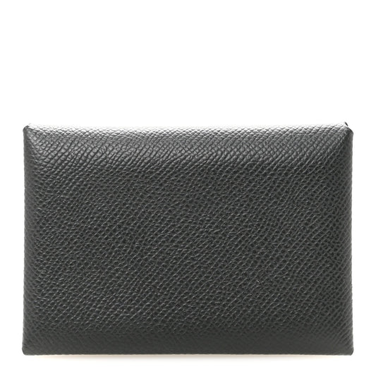 Epsom Calvi Duo Card Case Black