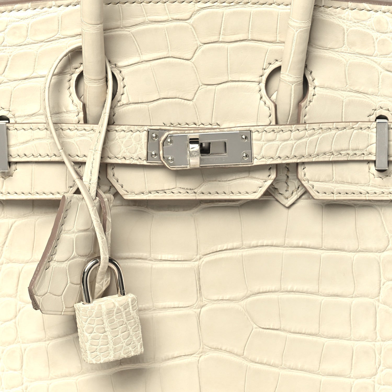 Matte Alligator Birkin 25 Beton