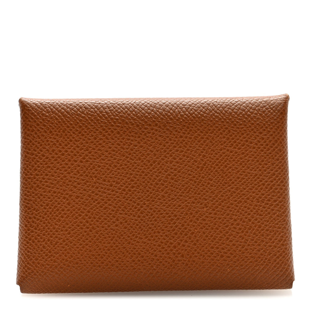 Epsom Calvi Duo Card Case Gold
