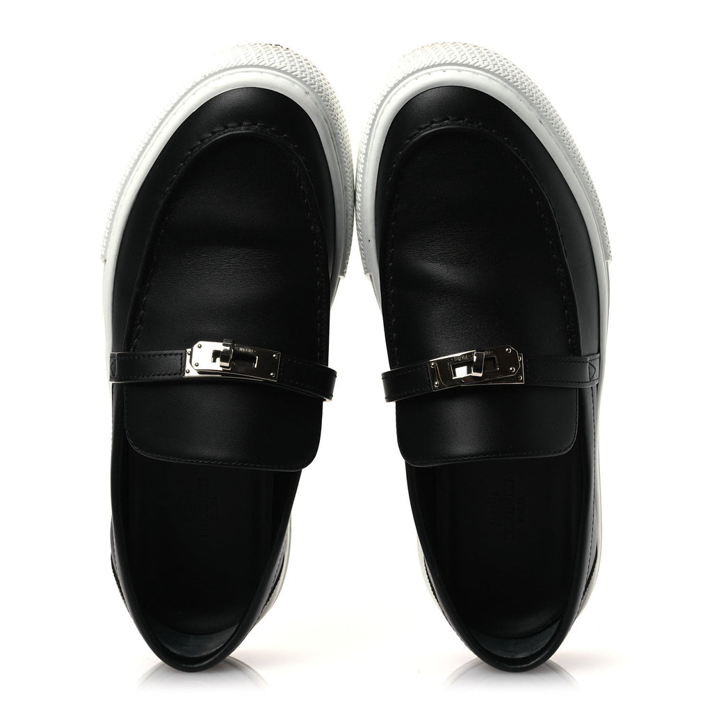 Calfskin Game Slip On Sneakers 39.5 Black