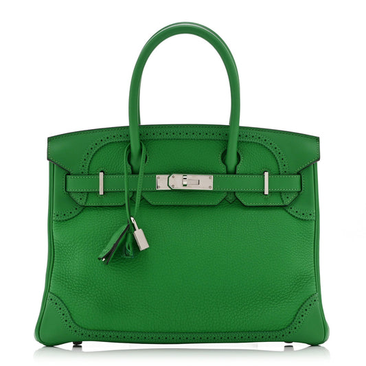 Togo Swift Ghillies Birkin 30 Bambou