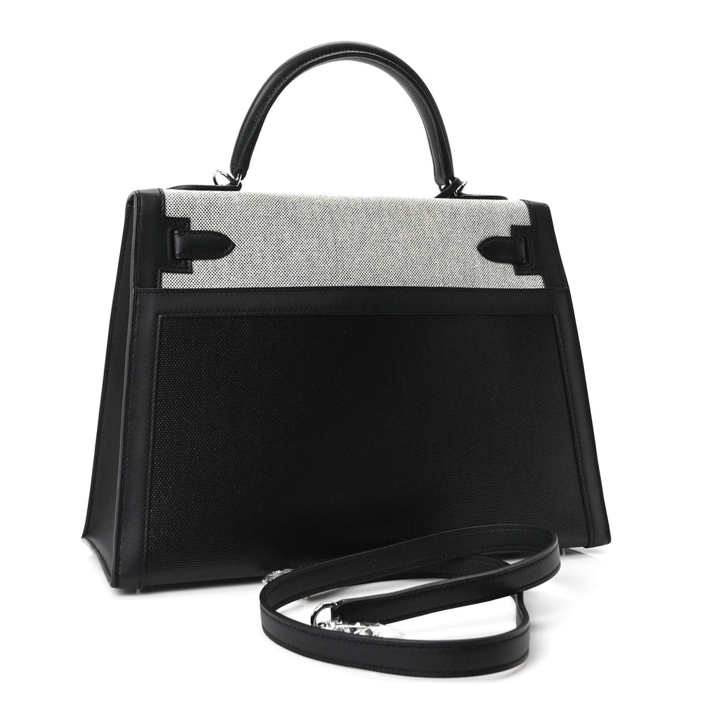 Berline Toile Swift Kelly Sellier 32 Black Ecru