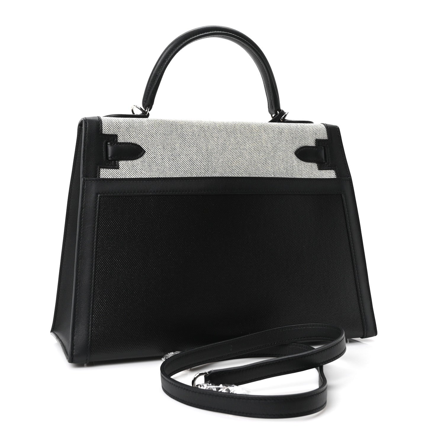 Berline Toile Swift Kelly Sellier 32 Black Ecru