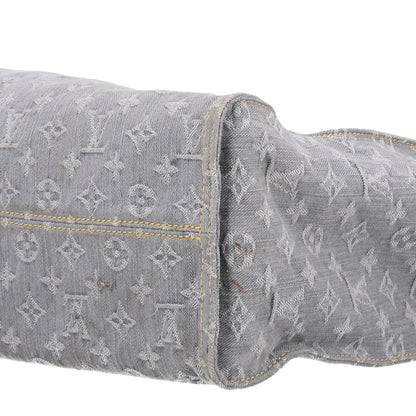 Monogram Denim Onthego MM Washed Grey