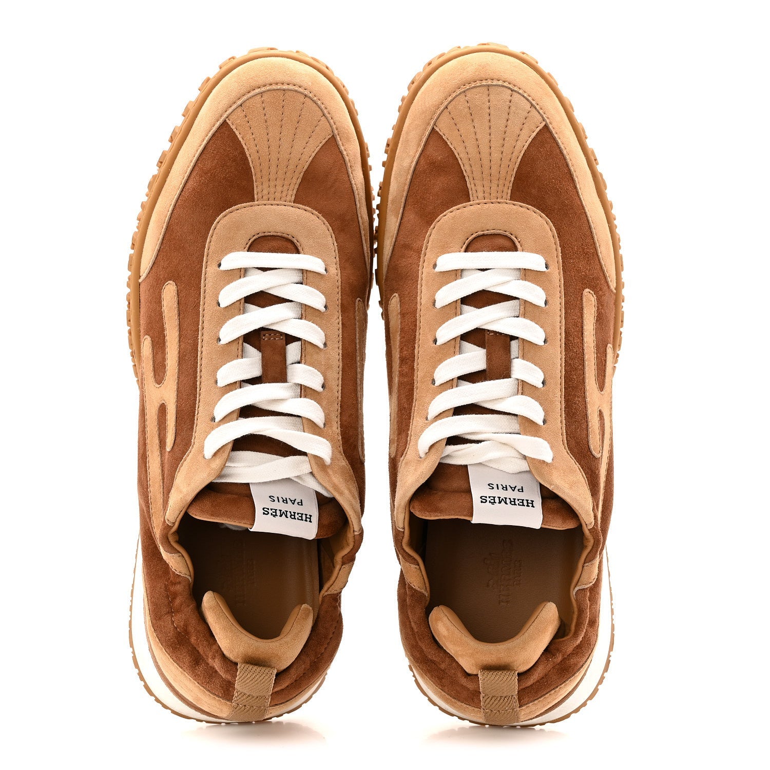 Suede Goatskin Mens Jet Sneakers 43 Brun Amourette Miel