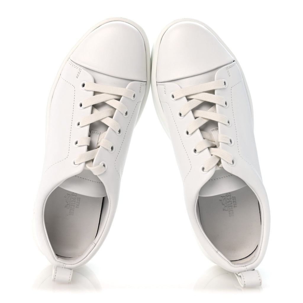 Calfskin Womens Happy Sneakers 38 White