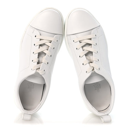 Calfskin Womens Happy Sneakers White