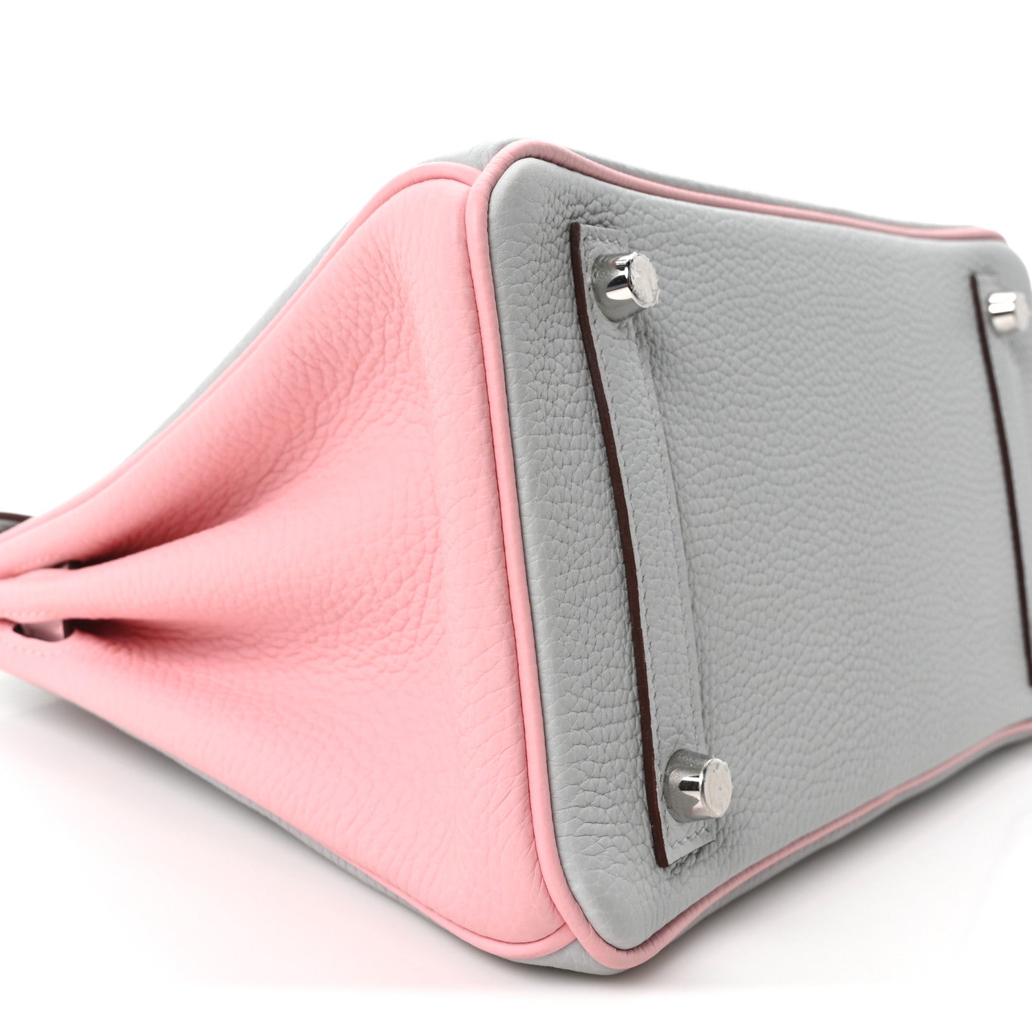 Togo Horseshoe Birkin 25  Bleu Pale Rose Sakura