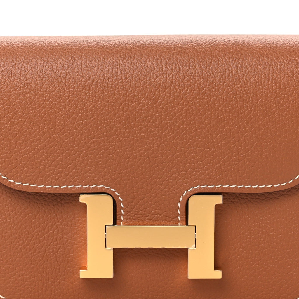 Evercolor Bi-Color Constance Slim Wallet Gold Lime