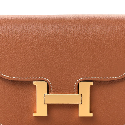 Evercolor Bi-Color Constance Slim Wallet Gold Lime