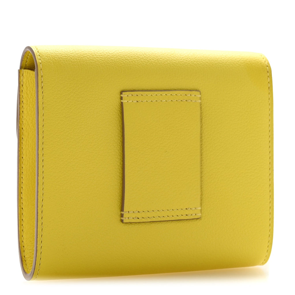 Evercolor Constance Compact Passant Wallet Lime