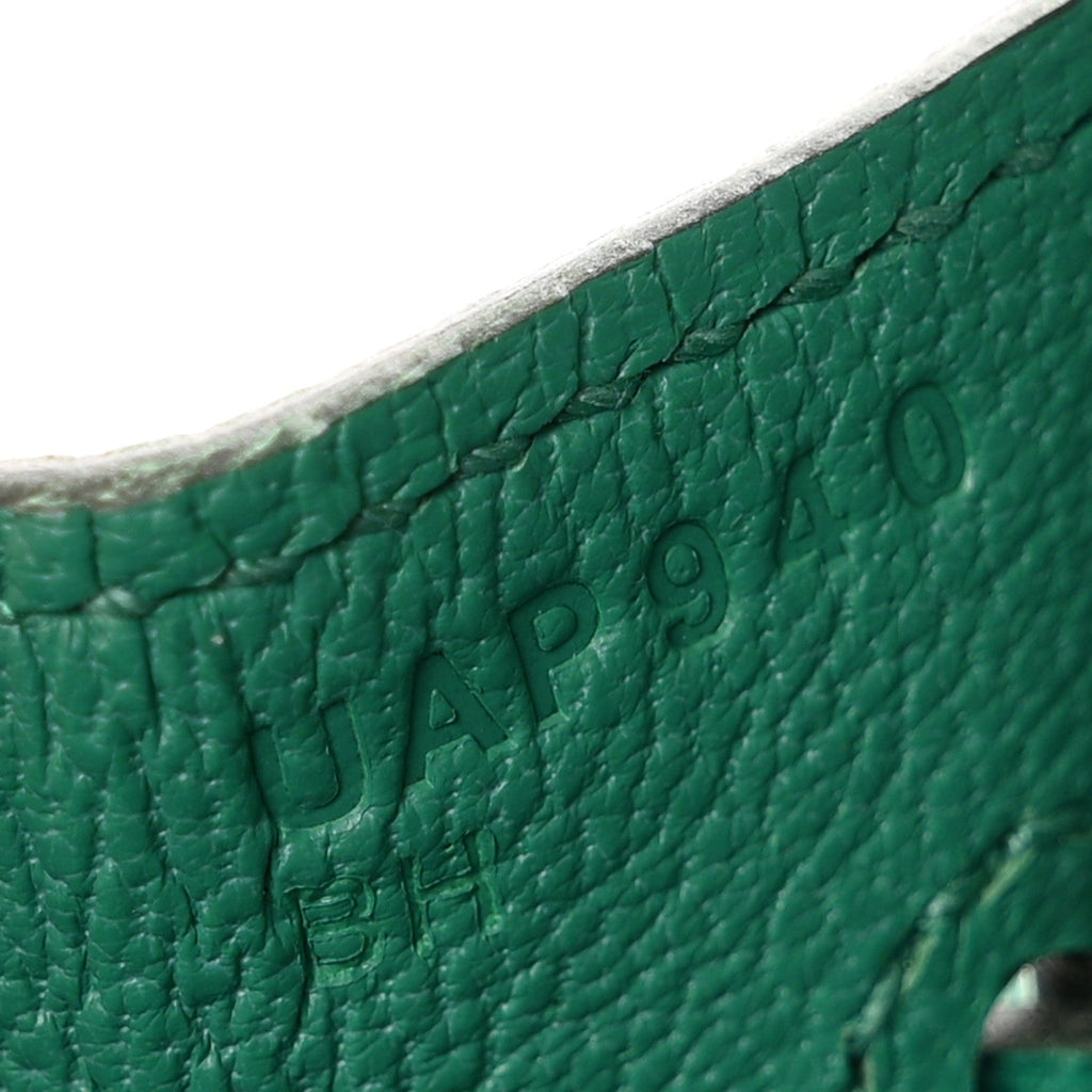 Epsom Birkin Sellier 25 Vert Jade