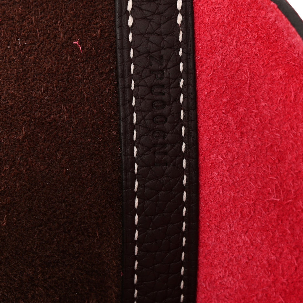 Taurillon Clemence Casaque Picotin Lock 18 PM Rouge Sellier Framboise