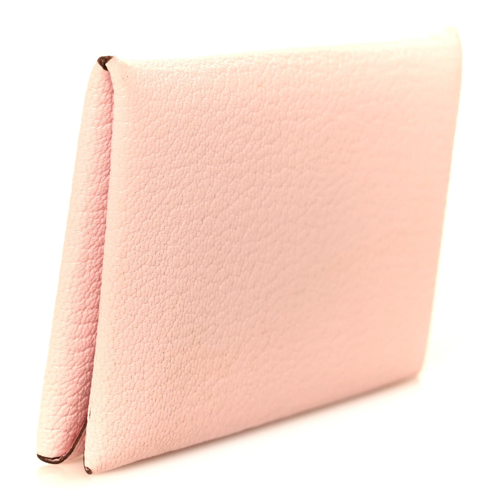 Chevre Mysore Calvi Card Case Mauve Pale