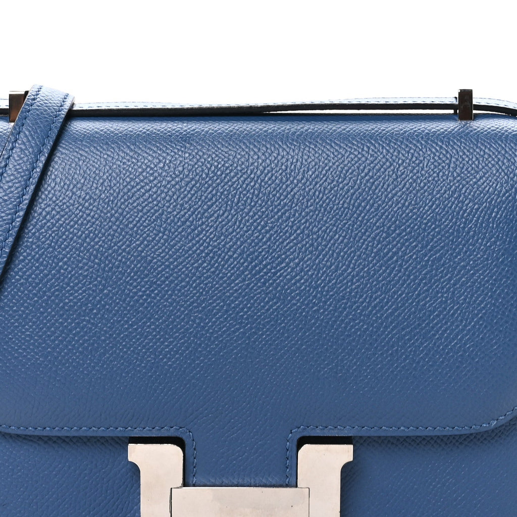 Epsom Constance Verso 18 Bleu Agate Gris Mouette