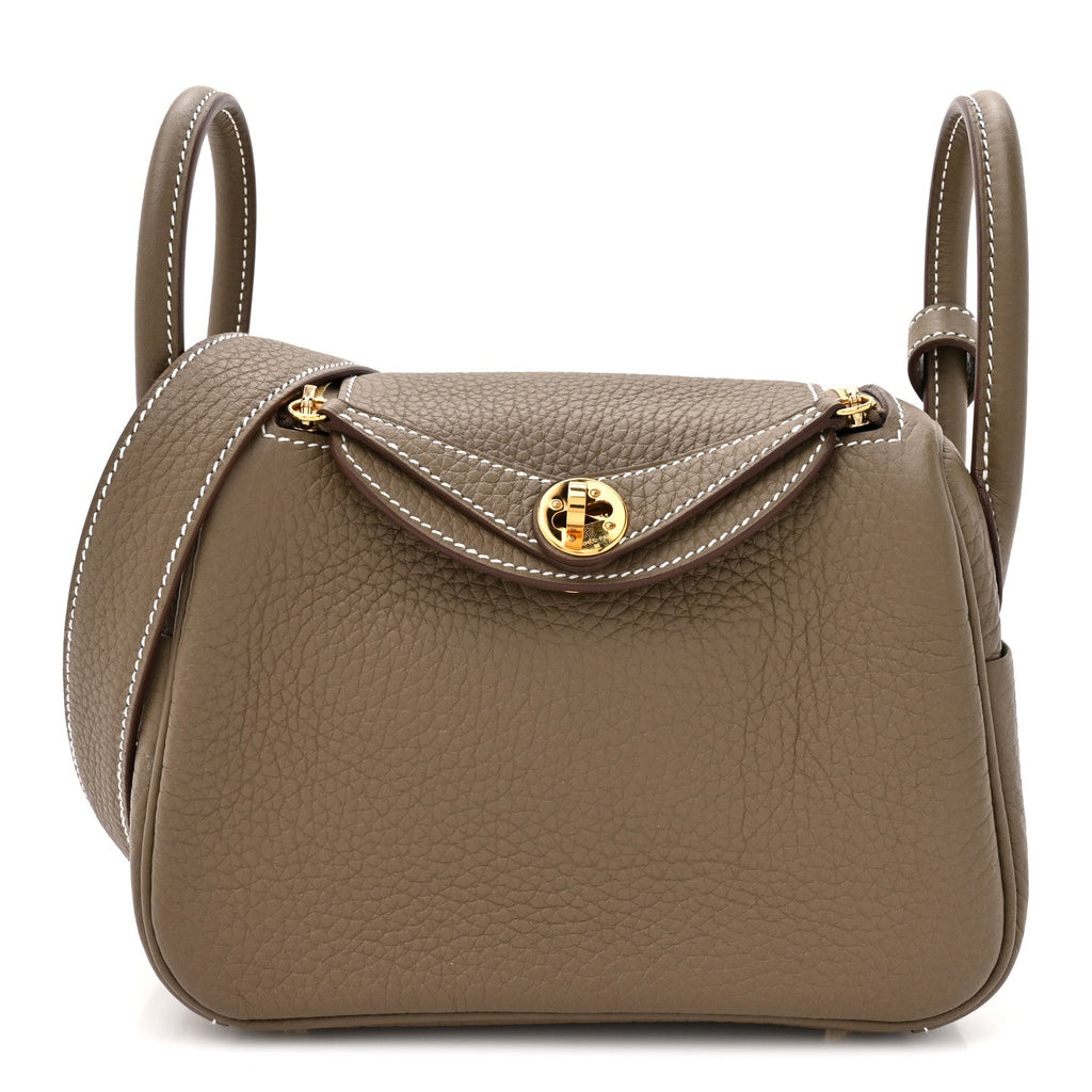 Taurillon Clemence Mini Lindy 20 Etoupe
