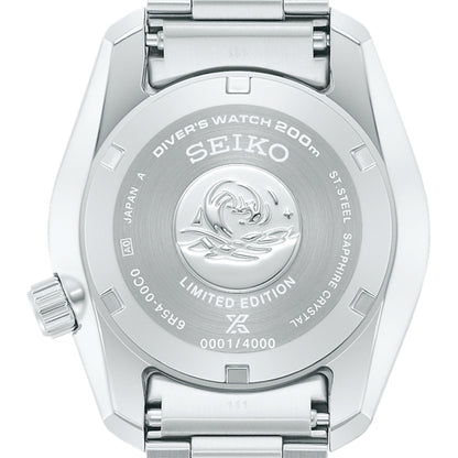 Seiko Prospex Limited Edition Automatic GMT Glacier Blue Dial Silver Steel Strap Watch For Men - SPB385J1