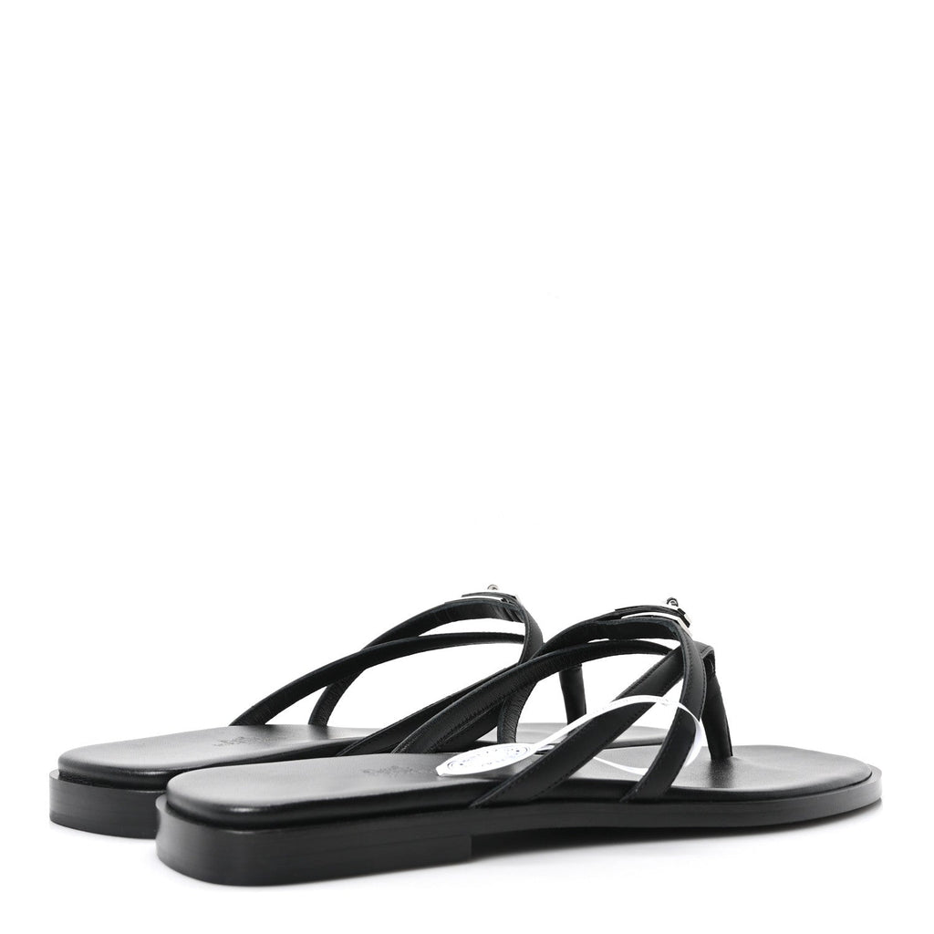 Calfskin Miss Sandals 39 Black