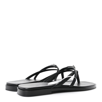 Calfskin Miss Sandals 39 Black