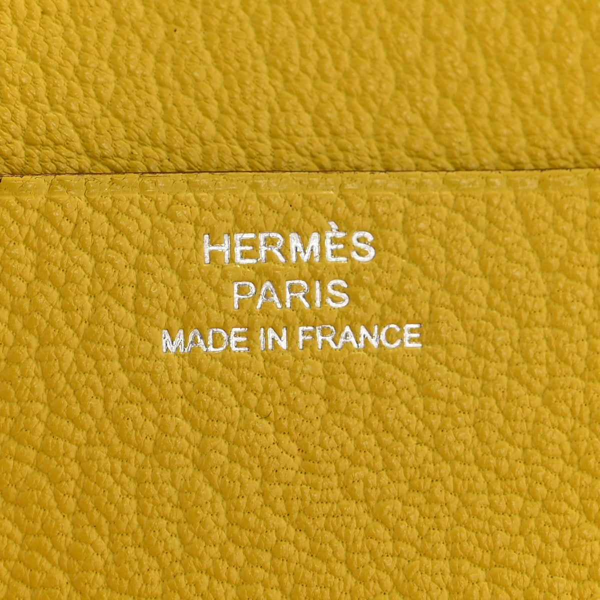 Chevre Mysore Mini In-The-Loop Card Holder Jaune De Naples