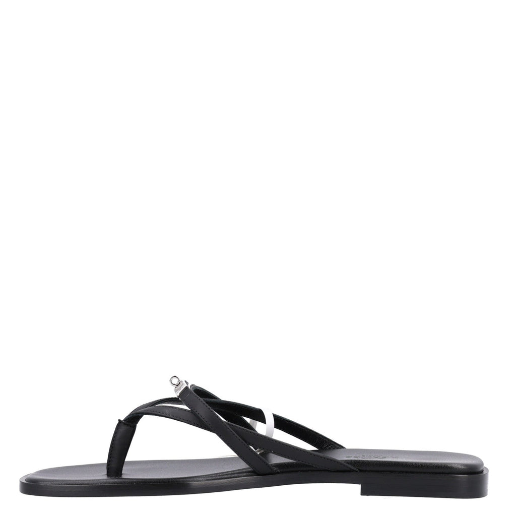 Calfskin Miss Sandals 39 Black