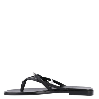 Calfskin Miss Sandals 39 Black