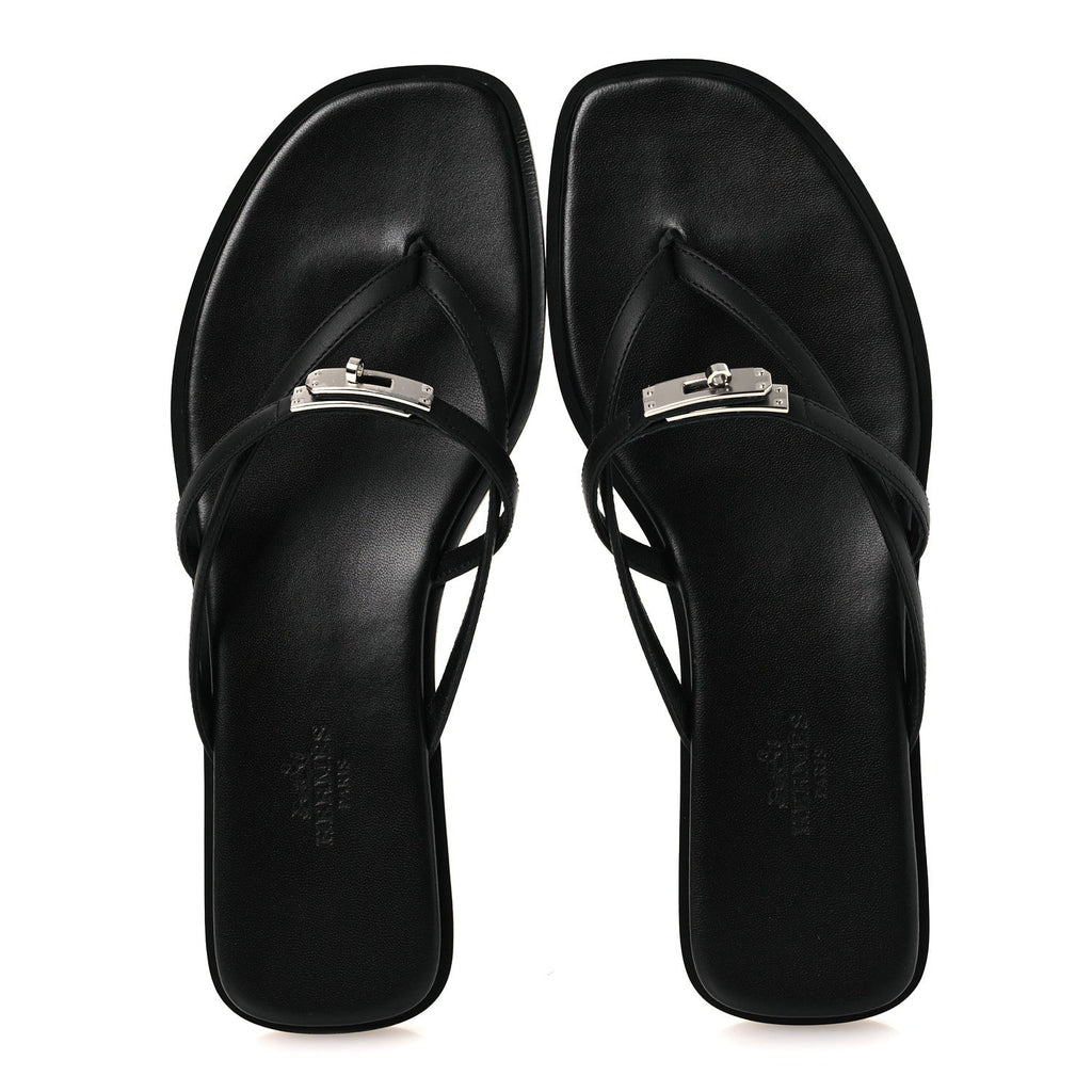 Calfskin Miss Sandals 37 Black