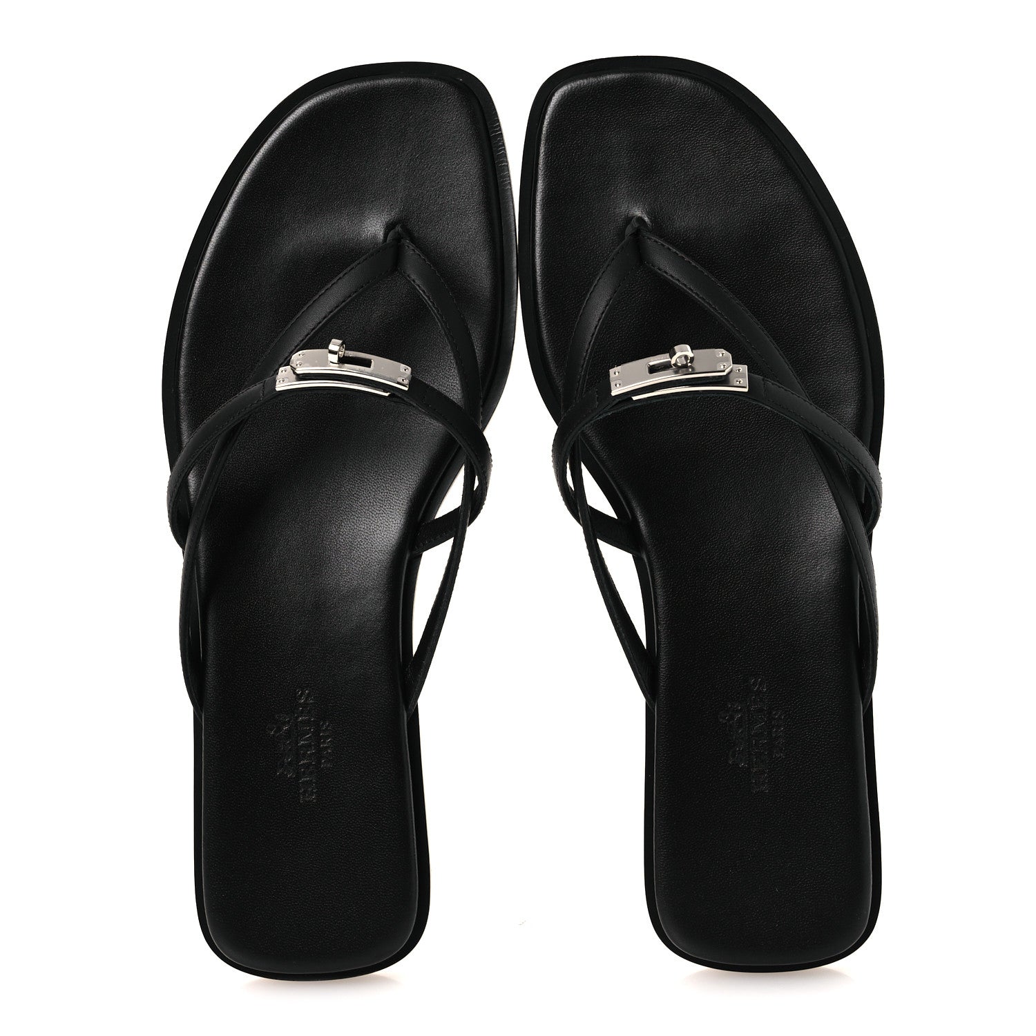 Calfskin Miss Sandals 37 Black