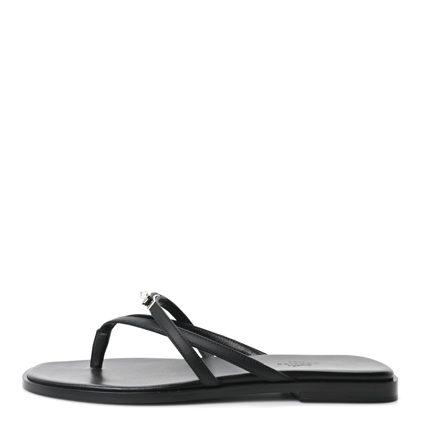 Calfskin Miss Sandals 39 Black