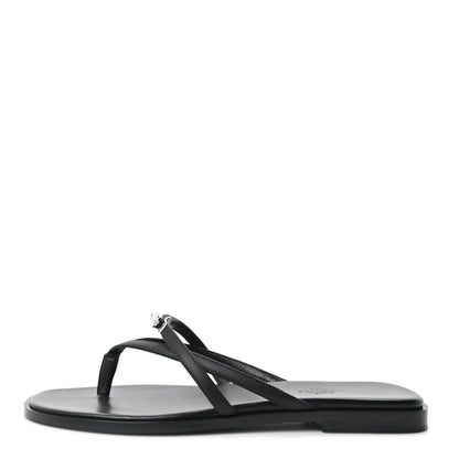 Calfskin Miss Sandals 39 Black