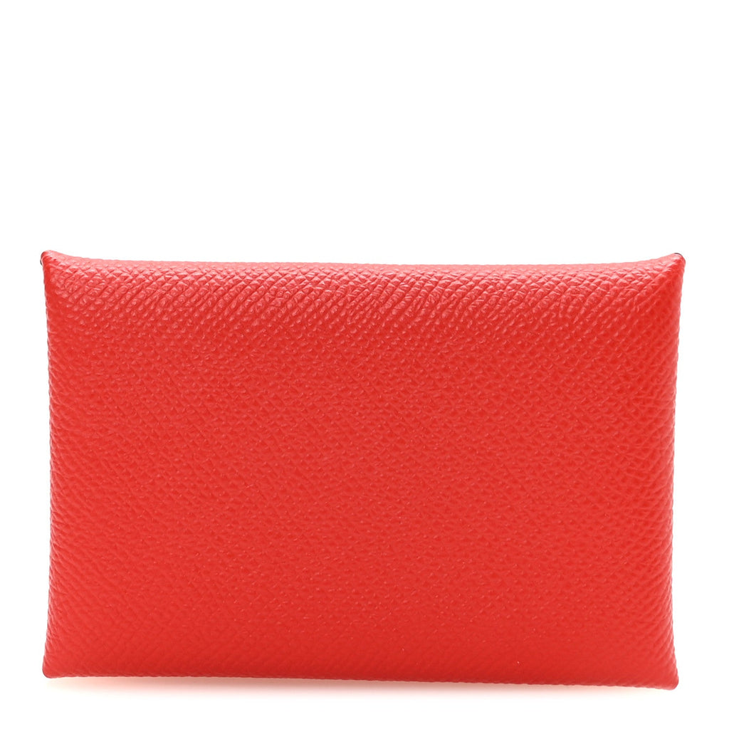 Epsom Calvi Card Case Rouge De Coeur