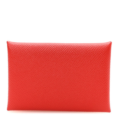 Epsom Calvi Card Case Rouge De Coeur