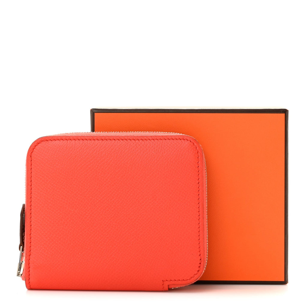 Epsom Silk'In Compact Wallet Orange Poppy