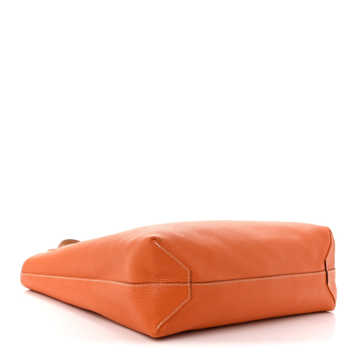 Taurillon Clemence Double Sens 45 Reversible Tote Orange Gold