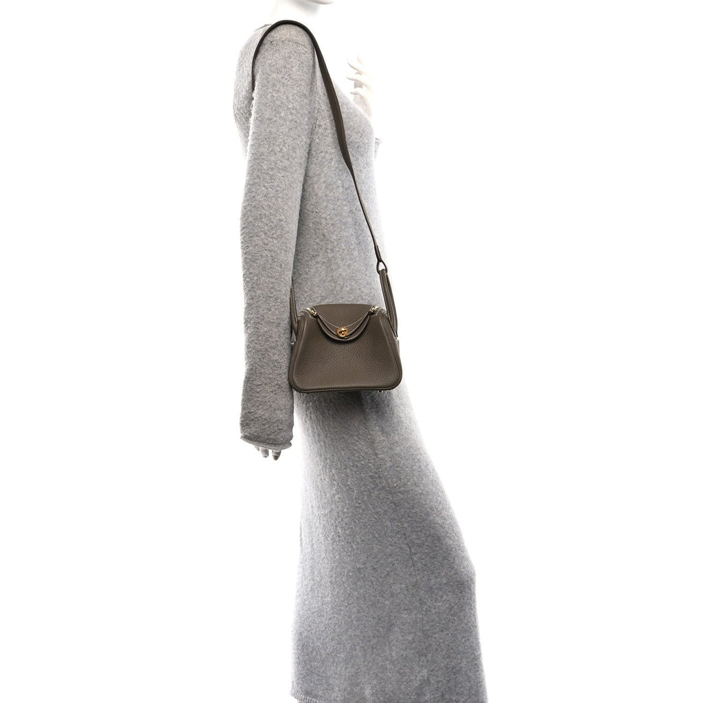 Taurillon Clemence Mini Lindy 20 Etoupe