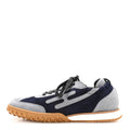 Suede Goatskin Jet Sneakers 37 Marine Gris Orage