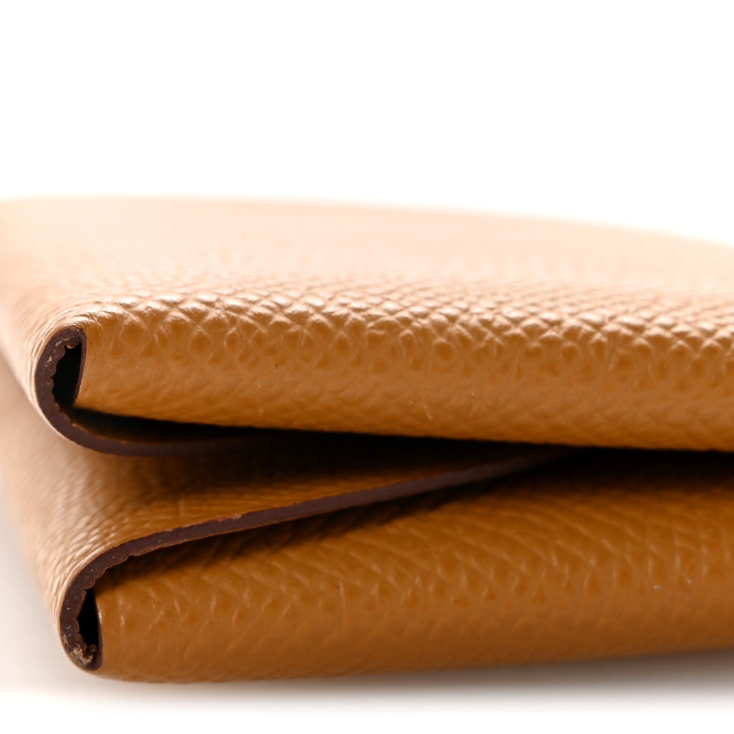 Epsom Calvi Duo Card Case Biscuit