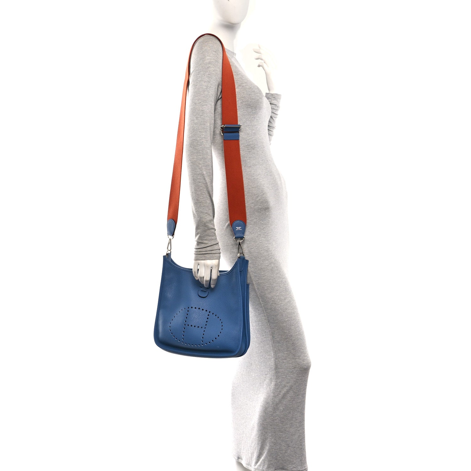 Taurillon Clemence Evelyne III PM Bleu Agate Cuivre