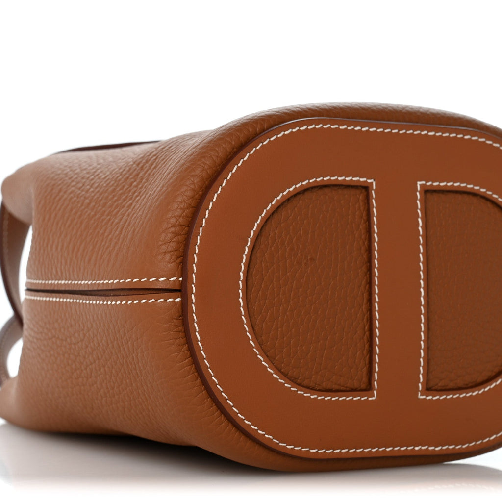Taurillon Clemence Swift In-The-Loop 18 Bag Gold