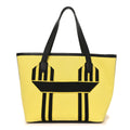 Militaire Canvas Taurillon Clemence  Wooly Wooly Pursangle MM Tote Jaune Black