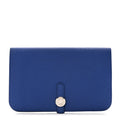 Togo Dogon Duo Wallet Bleu Electrique