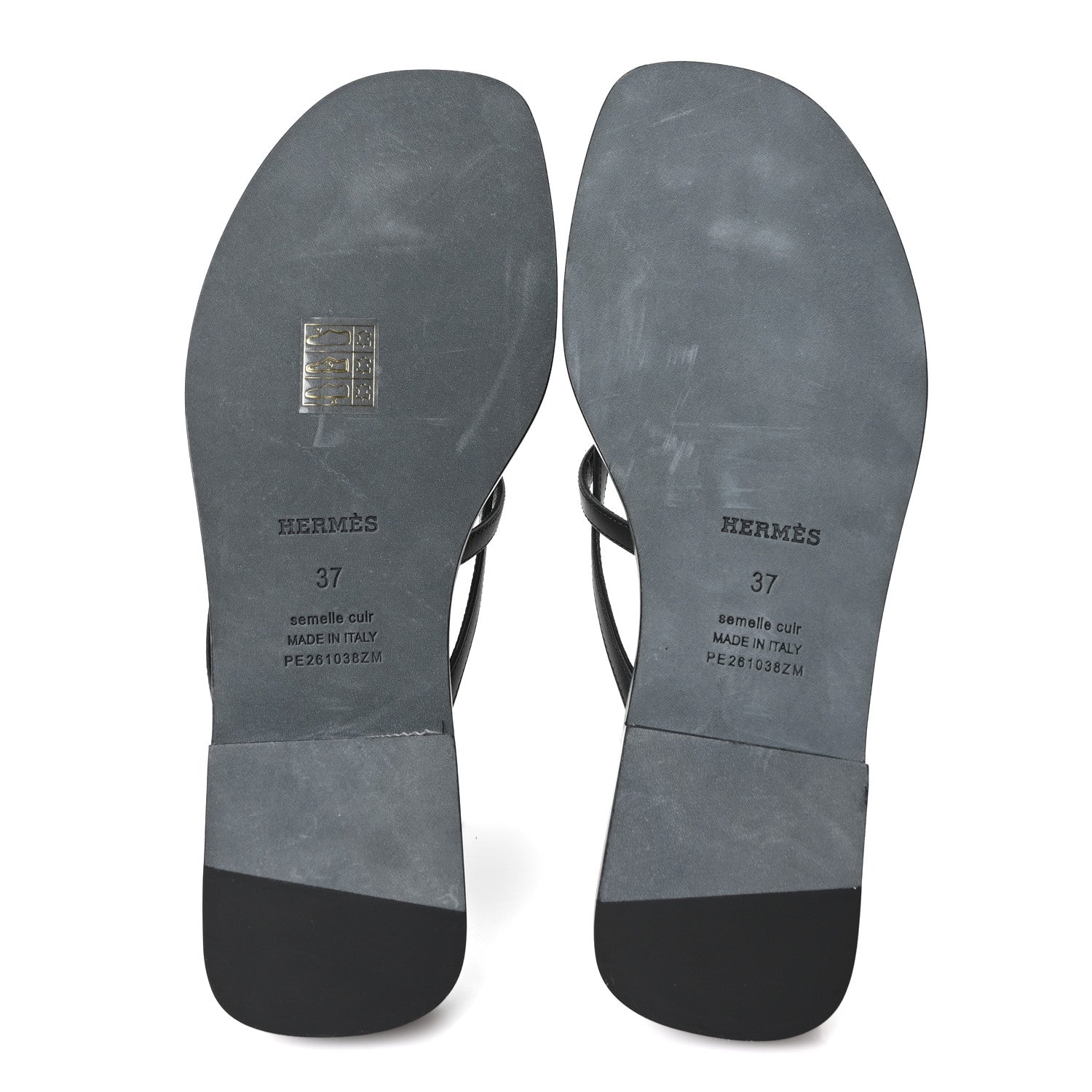 Calfskin Miss Sandals 37 Black