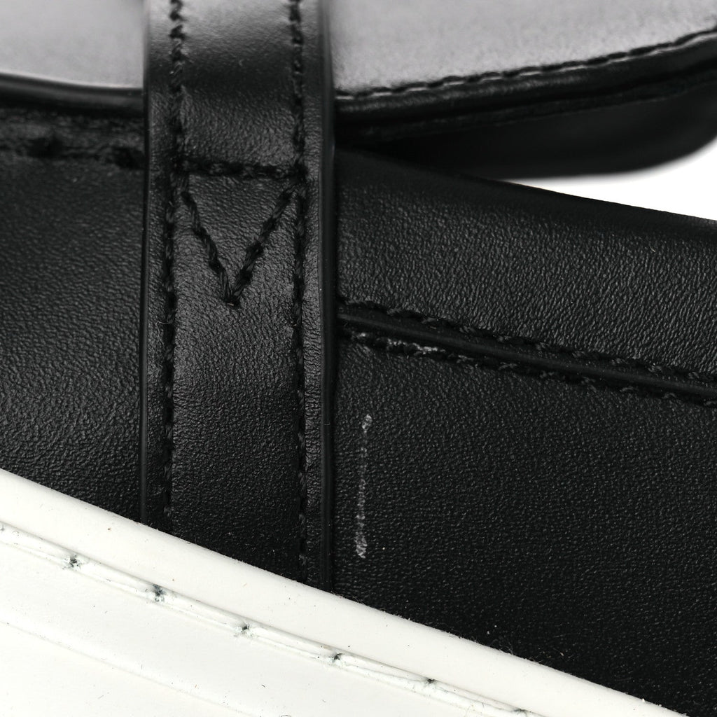 Calfskin Game Slip On Sneakers 39.5 Black